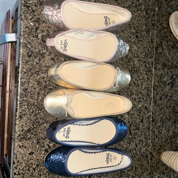 Girls ballet flats 3 pairs - Picture 1 of 1